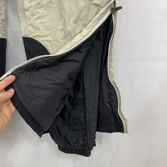 LL Bean Men's Insulated Ski Snow Pants Beige / Black Nylon Sz Medium 30 Inseam - Picture 9 of 15